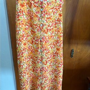 Coldwater Creek Summer Breeze Skirt - Pink and Green Floral